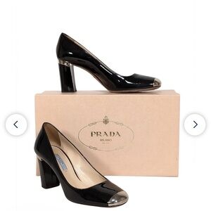 Prada Black Patent Leather Pumps